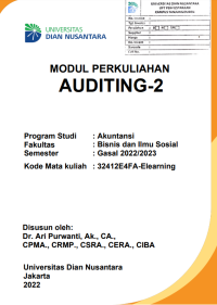 MODUL PERKULIAHAN AUDITING-2