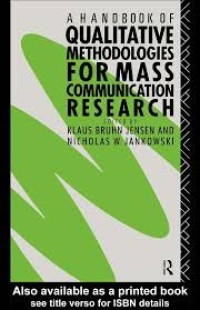 A hand book of qualitative methodologies for mass comunicatiedited Research