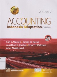 Accounting: Indonesia Adaptation Volume 2 Edisi 4