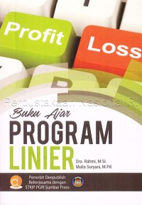 Buku Ajar : Program Linier