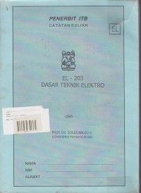 EL - 203 Dasar Teknik Elektro