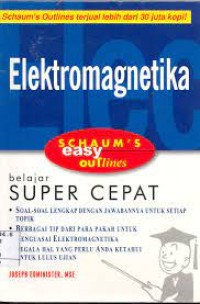 Image of Elektromagnetika : Schaum's Easy Outlines